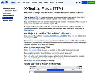 text-to-music.com screenshot