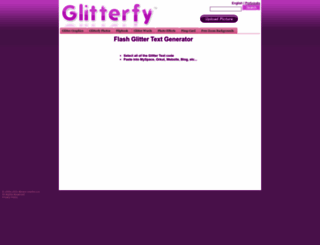 text.glitterfy.com screenshot