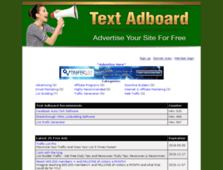 textadboard.com screenshot