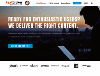 textbroker.co.uk screenshot
