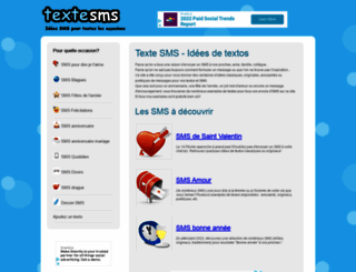 textesms.fr screenshot