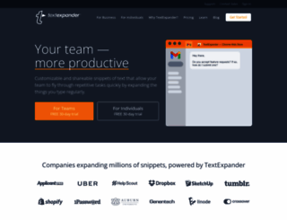 textexpander.com screenshot