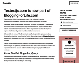 textextjs.com screenshot