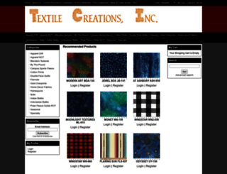 textilecreations.com screenshot