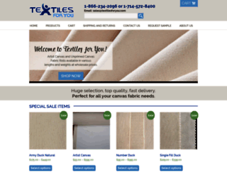 textilesforyou.com screenshot