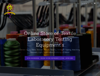 textiletestingequipment.com screenshot