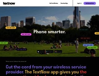 textnow.me screenshot