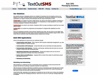 textoutsms.com.au screenshot