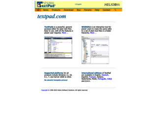 textpad.com screenshot