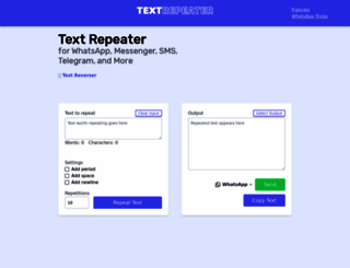 textrepeater.com screenshot