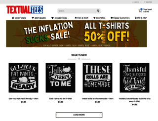 textualtees.com screenshot