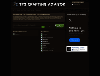 tf2crafting.info screenshot