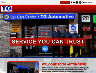 tgautomotivemd.com screenshot