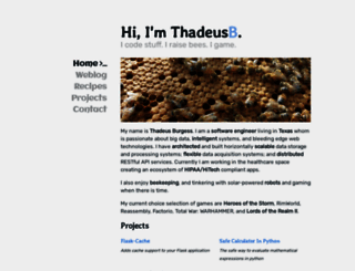 thadeusb.com screenshot