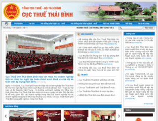 thaibinh.gdt.gov.vn screenshot