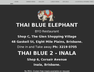 thaiblueelephant.com.au screenshot