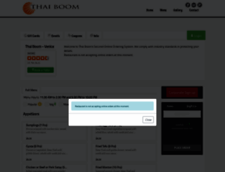 thaiboom.clorder.com screenshot