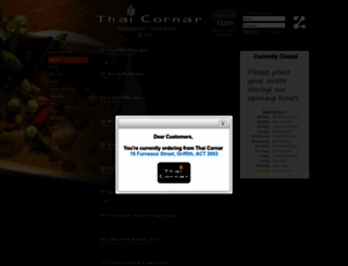 thaicornar.com.au screenshot