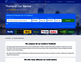 thailand-carrental.com screenshot