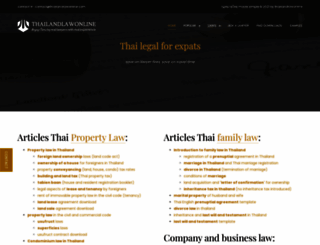 thailandlawonline.com screenshot