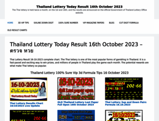 thailandlotteryresults.com screenshot