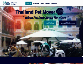thailandpetmover.com screenshot