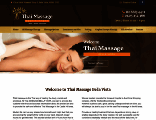 thaimassagebellavista.com.au screenshot