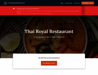 thairoyalrestaurant.com.au screenshot