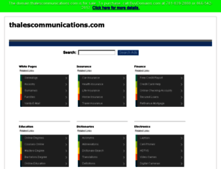thalescommunications.com screenshot