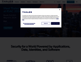 thalesesecurity.com screenshot