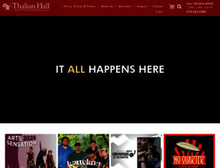 thalianhall.org screenshot