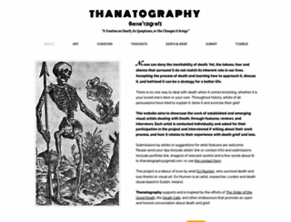 thanatography.com screenshot