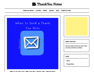 thank-you-notes.com screenshot