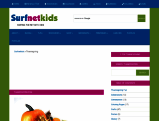 thanksgivingfun.net screenshot