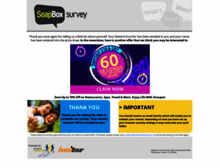 thankyou.soapboxsurvey.co.uk screenshot