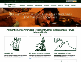 thapovanayurveda.com screenshot