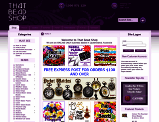 thatbeadshop.com screenshot