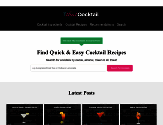 thatcocktail.com screenshot