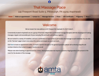 thatmassageplacepgh.com screenshot