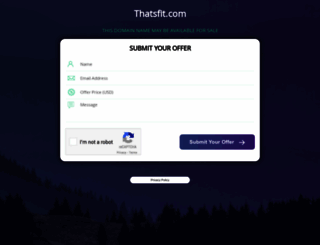 thatsfit.com screenshot