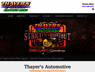 thayersautomotive.com screenshot