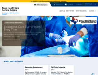 thcgeneralsurgery.com screenshot