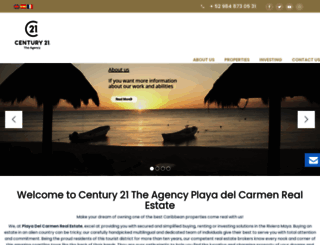 the-agency-real-estate-playa-del-carmen.com screenshot