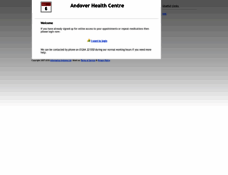 the-andover-health-centre-medical-practice.appointments-online.co.uk screenshot