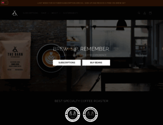 the-barn-coffee-roasters.myshopify.com screenshot