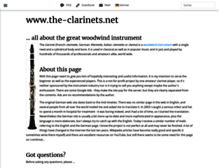 the-clarinets.net screenshot