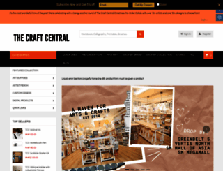 the-craft-central.myshopify.com screenshot