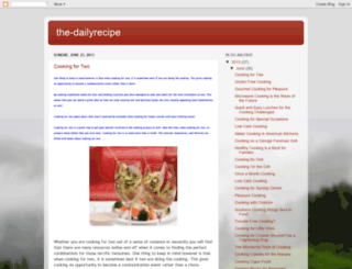 the-dailyrecipe.blogspot.com screenshot