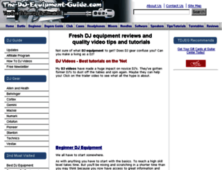 the-dj-equipment-guide.com screenshot
