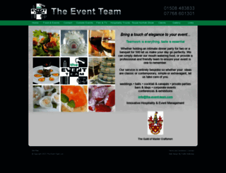 the-event-team.com screenshot